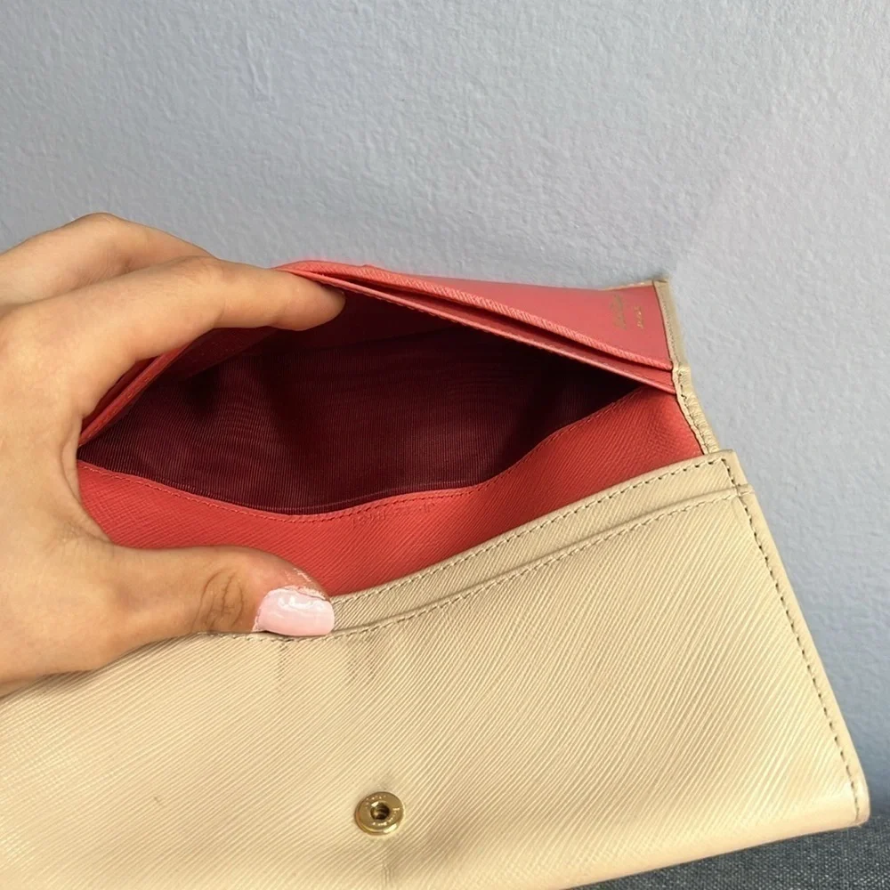 Salvatore Ferragamo Beige Long Wallet